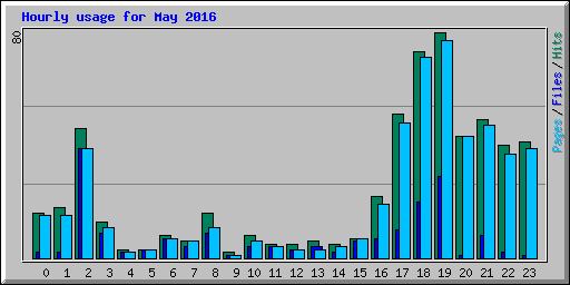 Hourly usage for May 2016